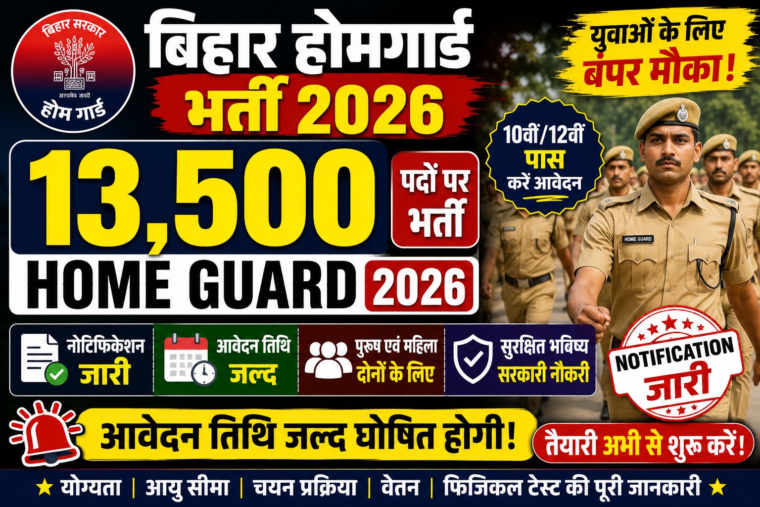 Bihar Home Guard Vacancy 2026: