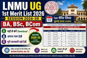 LNMU UG 1st Merit List 2026: