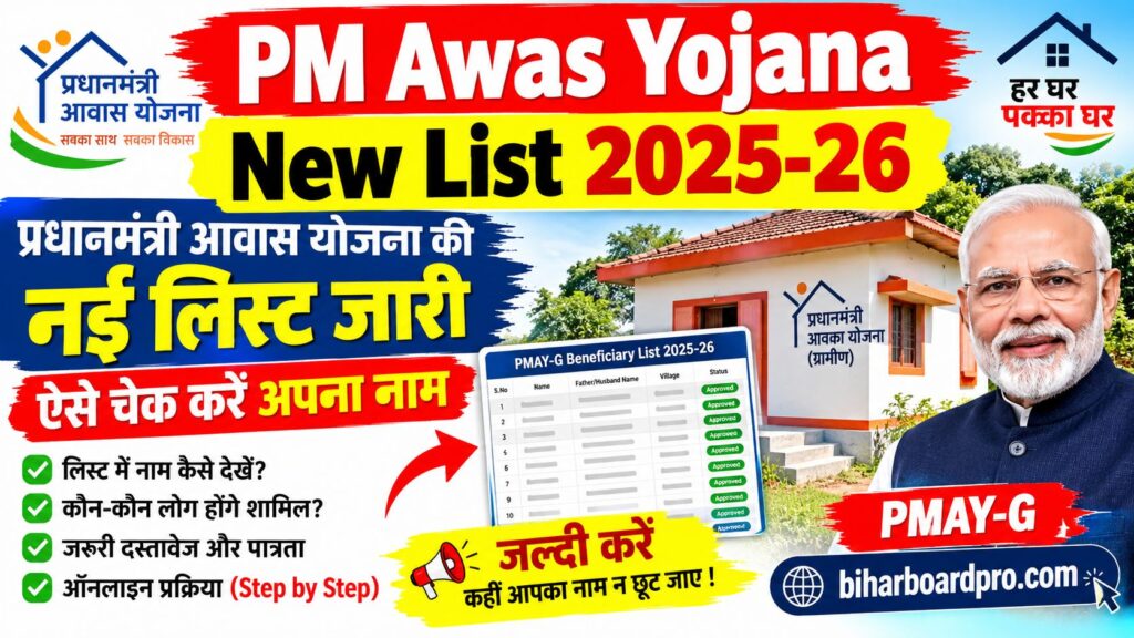 PM Awas Yojana New List 2025-26