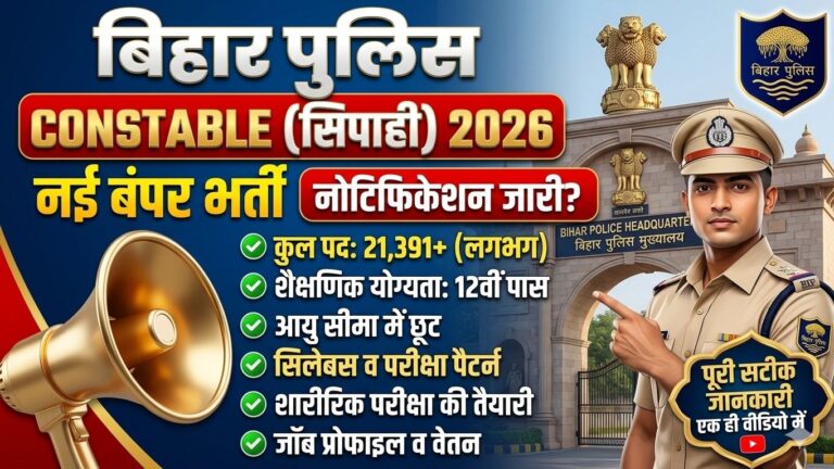 Bihar Police Constable New Vacancy 2026: